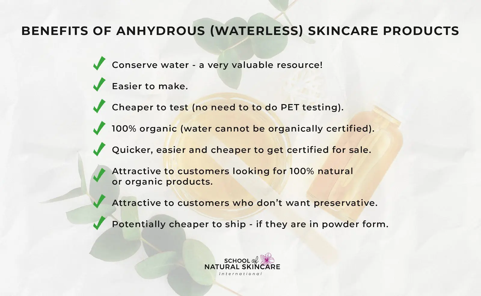 Waterless skincare products: what they are and why to make them Skincare Formulation 